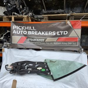 AUDI A4 B7 REAR LEFT WINDOW REGULATOR AND MOTOR WITH GLASS 8H0839397A
