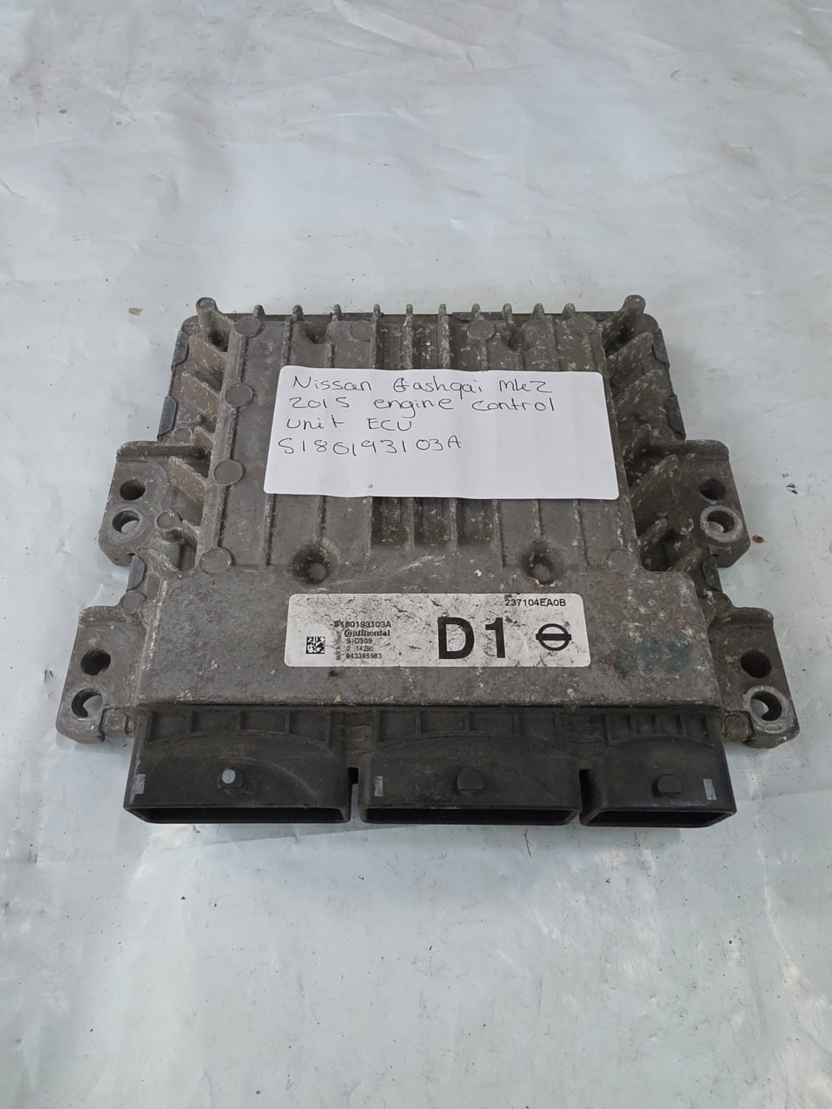 NISSAN QASHQAI MK2 2015 ENGINE CONTROL UNIT ECU 5180193103A
