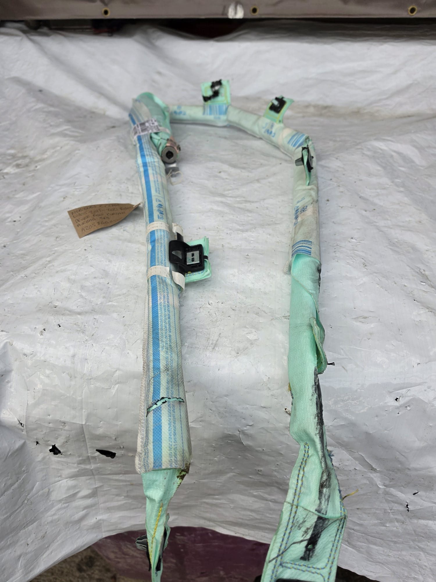 MERCEDES C CLASS W205 2015-2021 RIGHT DRIVER ROOF CURTAIN AIRBAG SRS A2058600502 - Image 3