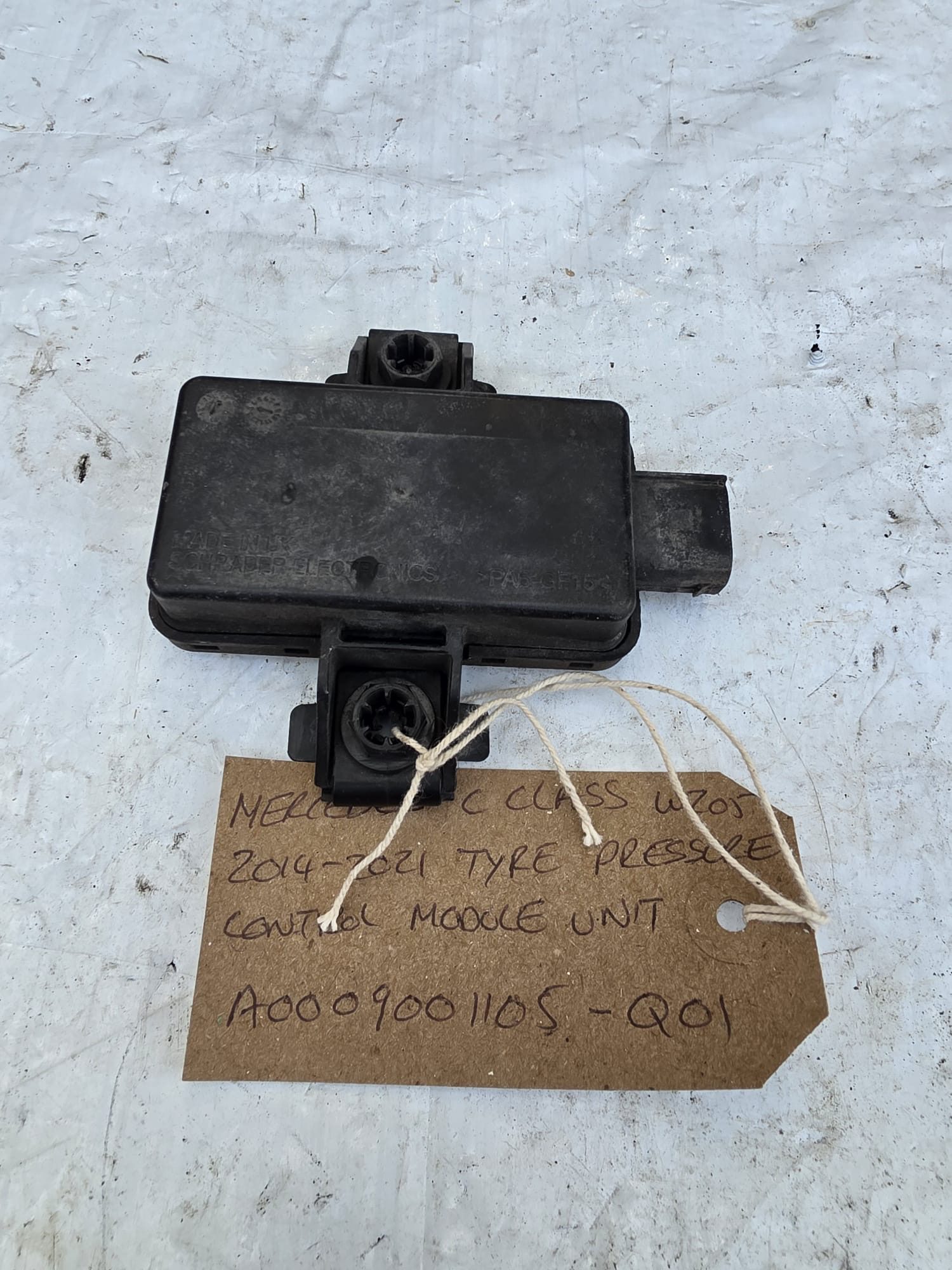 MERCEDES C CLASS W205 2014-2021 TYRE PRESSURE CONTROL MODULE UNIT A0009001105-Q01 - Image 2