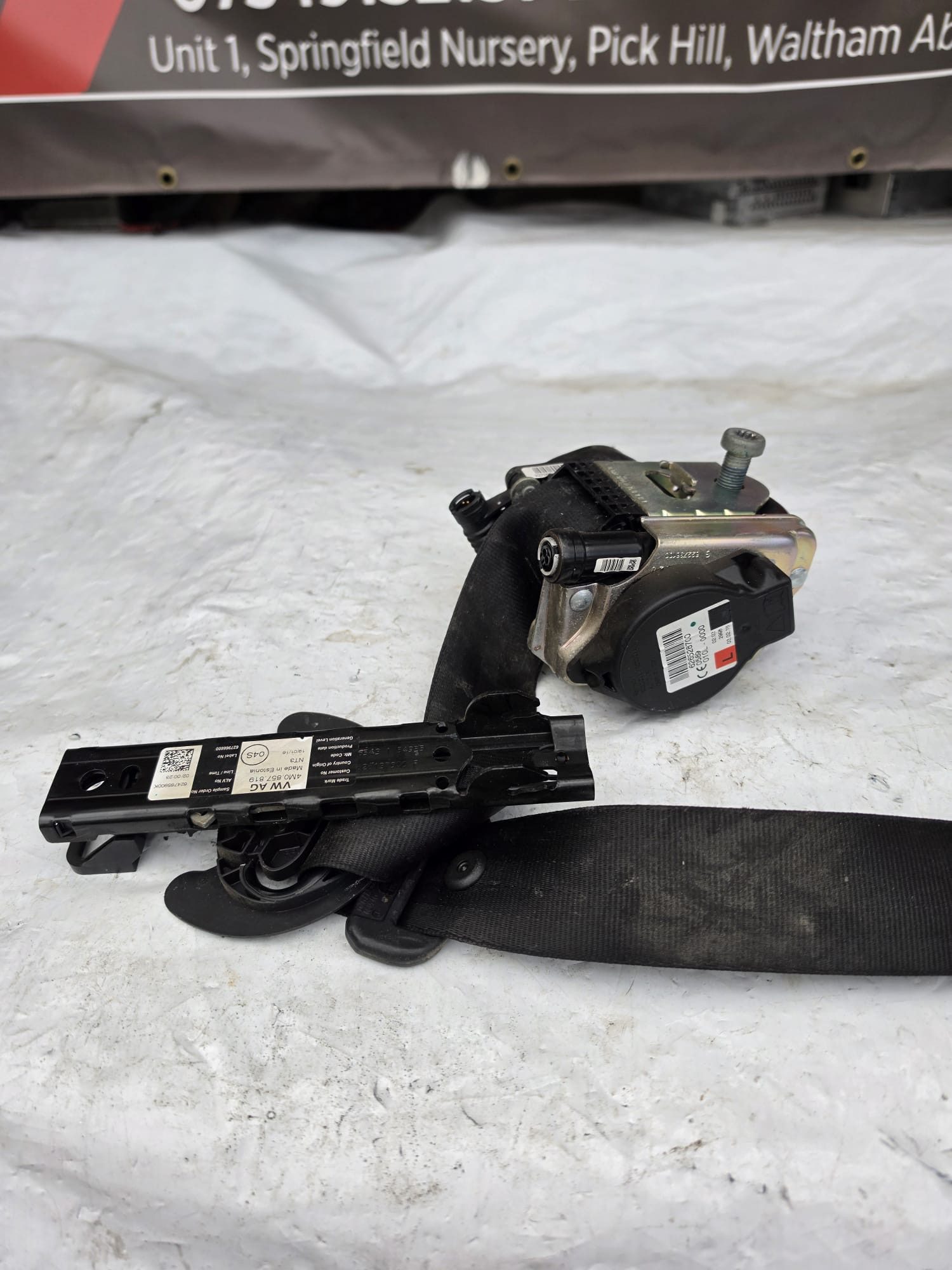 AUDI A4 B9 2015-2019 PASSENGER SIDE FRONT SEAT BELT 626528700
