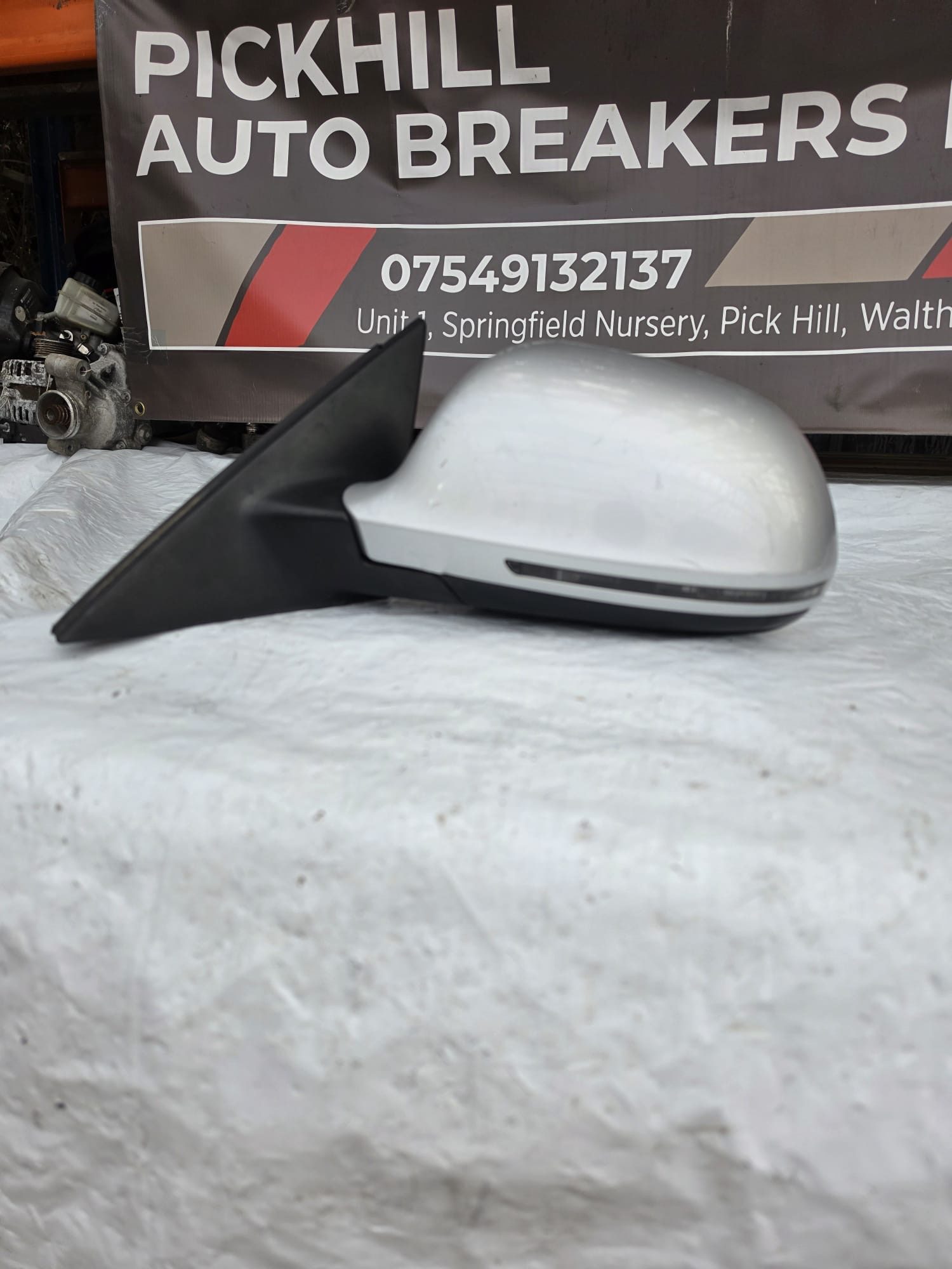 *AUDI A4 B8 2009 PASSENGER WING MIRROR - Image 5