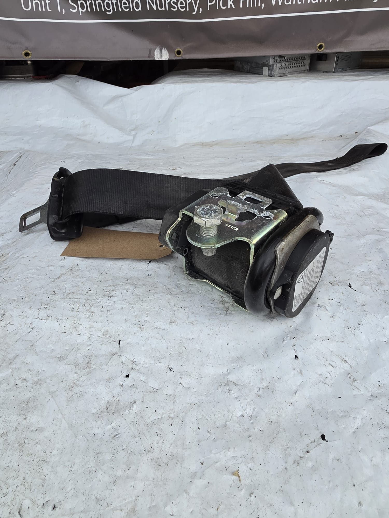 AUDI A4 B7 2002-2009 DRIVER SIDE FRONT SEAT BELT 600489900 / 8H0857706C - Image 2