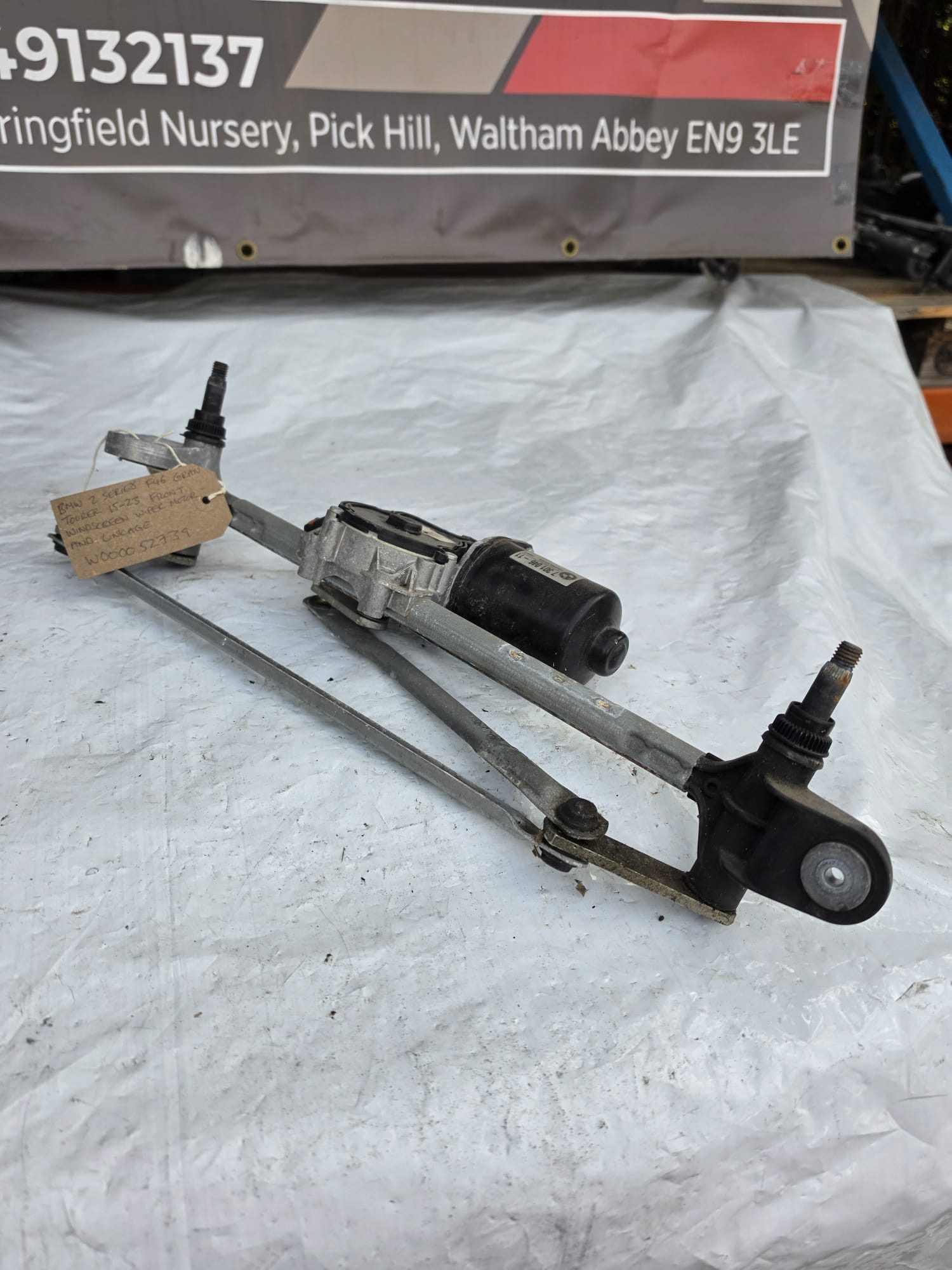 BMW 2 SERIES F46 GRAN TOURER 15-23 FRONT WINDSCREEN WIPER MOTOR AND LINKAGE W000052739 - Image 2
