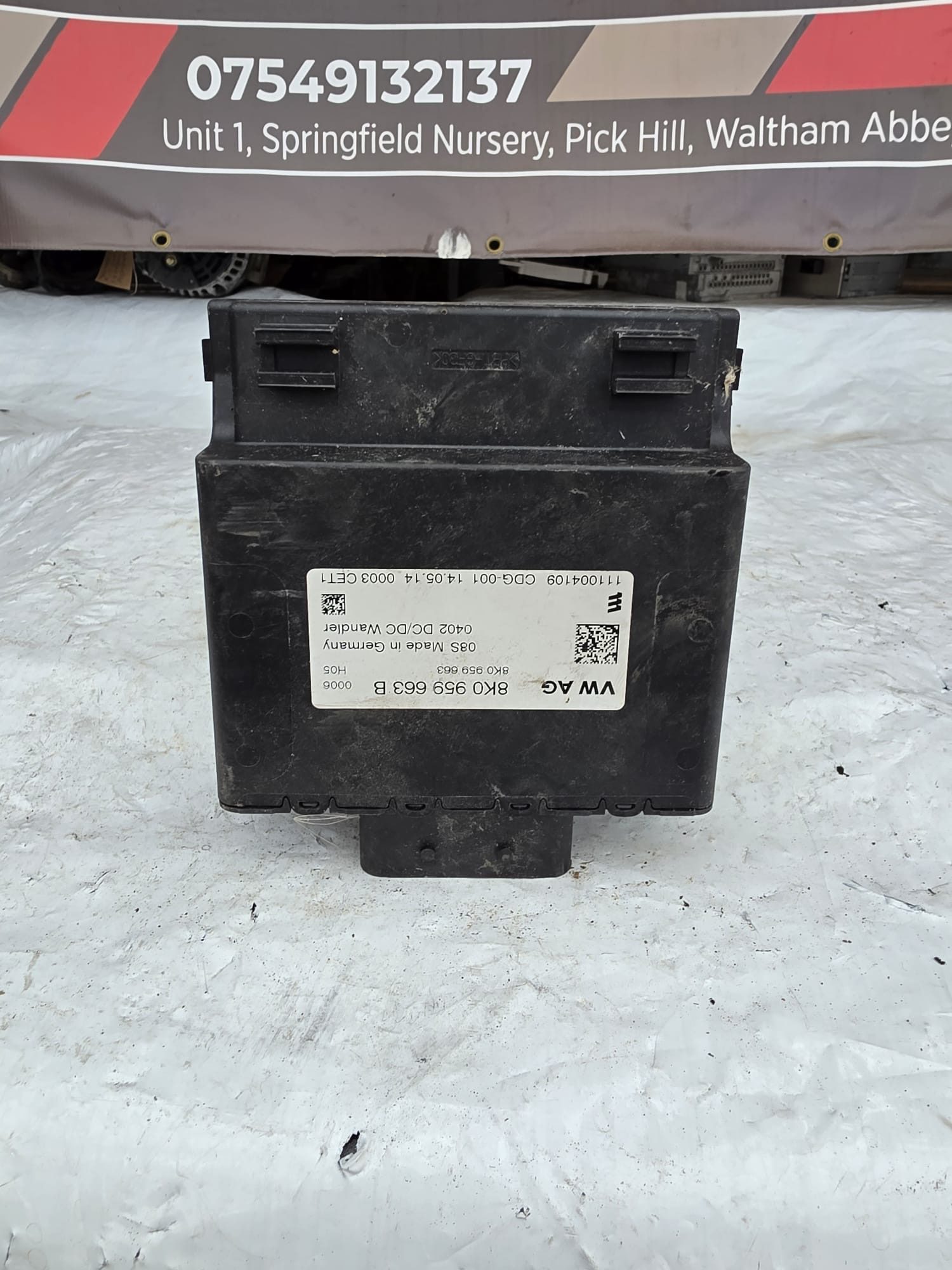 AUDI A5 8T 12-18 VOLTAGE CONVERTER STABILISER CONTROL MODULE ECU 8K0959663B - Image 2